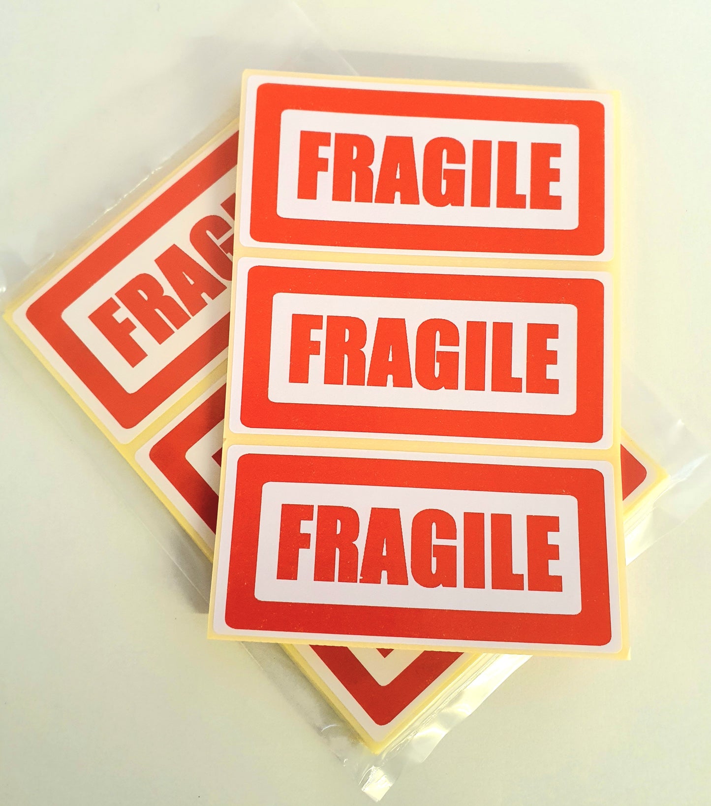 Large Fragile Stickers. 100 x 50mm