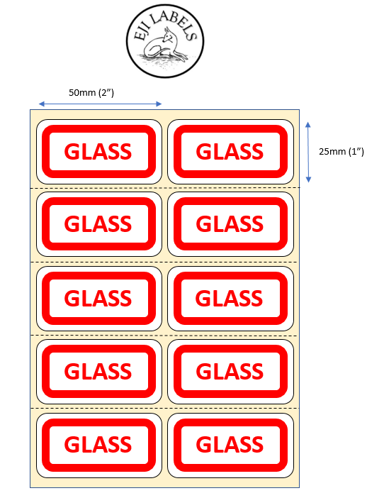 Trueview Glass Labels Glass Labels – EJI Labels