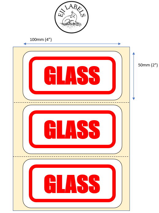 Glass Front Label Glass Labels – EJI Labels