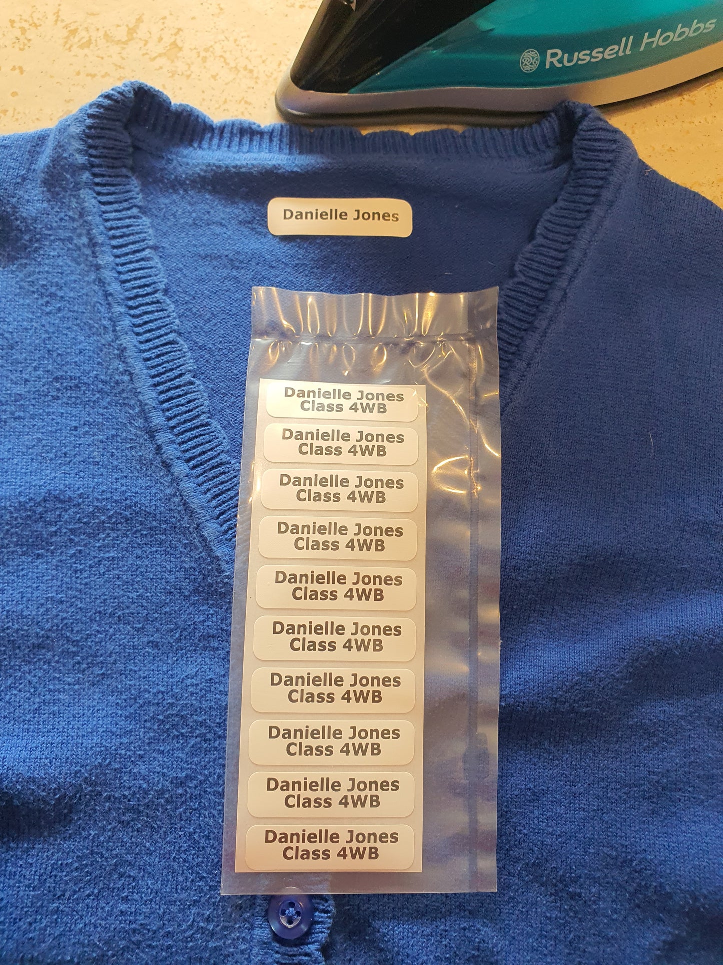 Iron on Clothing Name Labels