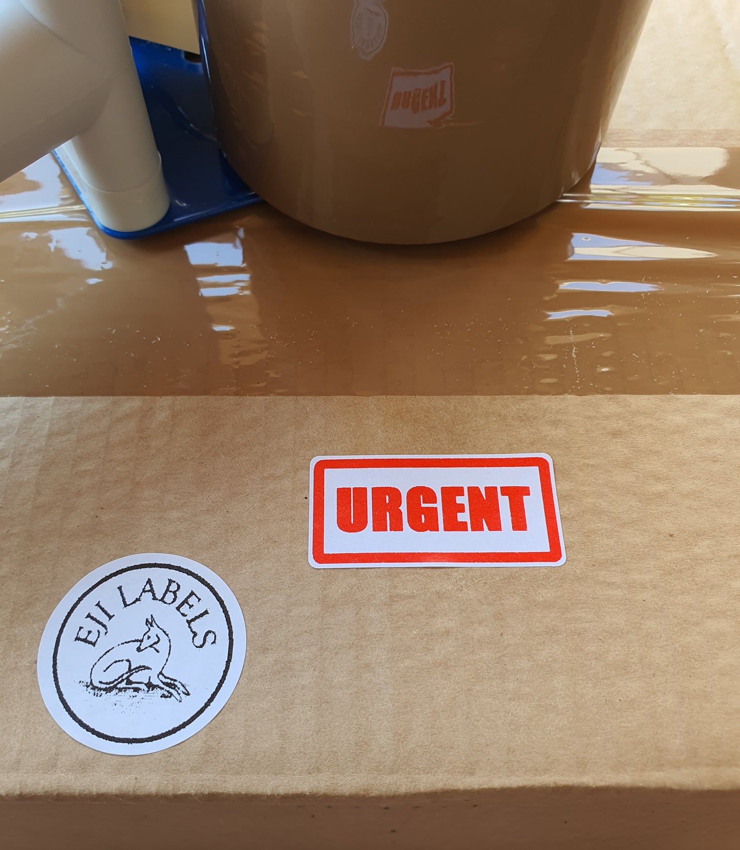 Small Urgent Stickers. 50 x 25mm