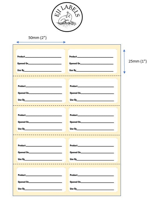 Use by Stickers Food Labels. Product Rotation Labels. 50 x 25mm